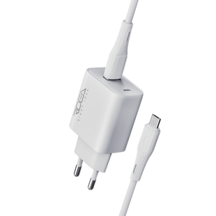 Сетевое зарядное устройство Ridea RW-18123 Rapid 1USB QC 18W+Micro white