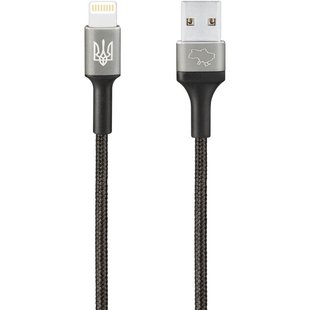 USB кабель Gelius Strong Ukraine GP-UCN002L Lightning 1.2m 3A black