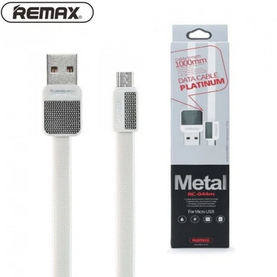USB кабель Remax Platinum RC-044 micro 2,1A/1m white