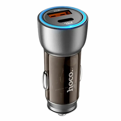 Автомобільний зарядний пристрій Hoco NZ8 Sprinter 43W dual port PD25W+QC3.0 brown