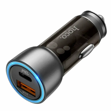 Автомобільний зарядний пристрій Hoco NZ8 Sprinter 43W dual port PD25W+QC3.0 brown