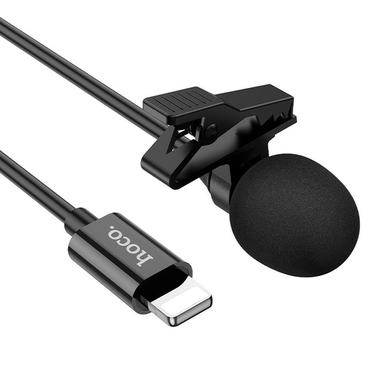 Мікрофон петличний HOCO L14 Lightning black