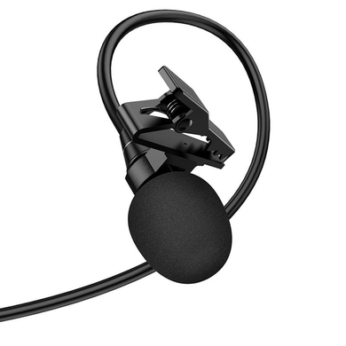 Мікрофон петличний HOCO L14 Lightning black