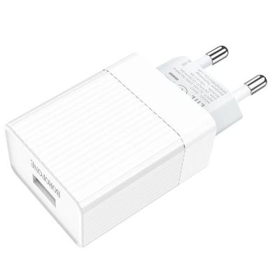 Мережевий блок живлення Borofone BA47A QC3.0 3A 1usb (EU) white