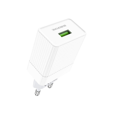 Сетевой блок питания Borofone BA47A QC3.0 3A 1usb (EU) white