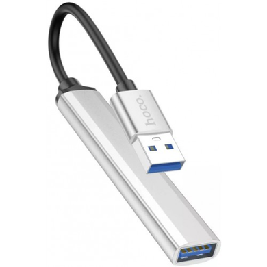 USB Hub Hoco HB26 4 in 1 (USB to USB3.0+USB2.0*3) silver