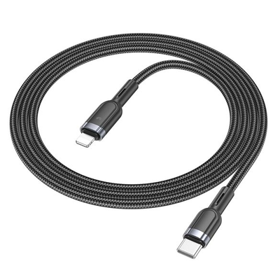 USB кабель HOCO U117 Grand PD Intelligent power-off cargng data cable Lightning to Type-C black