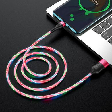 USB кабель HOCO U85 Charming Night Type-C 3A/1m  Fast charging pink