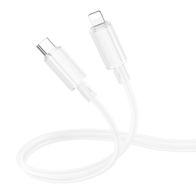 USB кабель Borofone BX112 Lemon Type-C to Lightning 27W 1m White