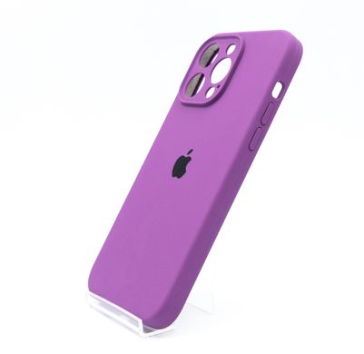 Силіконовий чохол Full Cover для iPhone 14 Pro Max purple Full Сamera