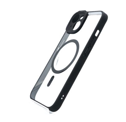 Чохол Baseus Frame Series Magnetic Case+Glass 0.22mm для iPhone 14 black Full Camere