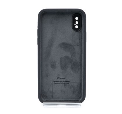 Силіконовий чохол Full Cover Square для iPhone X/XS dark gray Full Camera