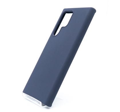 Силіконовий чохол Full Cover для Samsung S22 Ultra midnight blue без logo