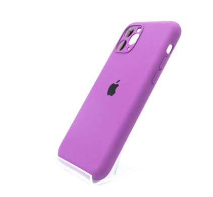 Силіконовий чохол Full Cover для iPhone 11 Pro purple Fulll Camera