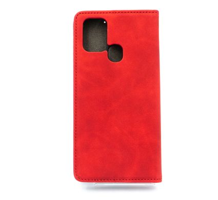 Чохол книжка Carbon для Samsung A21S red/black (4you)