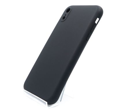 Силіконовий чохол Full Cover для iPhone XR black Full Camera без logo