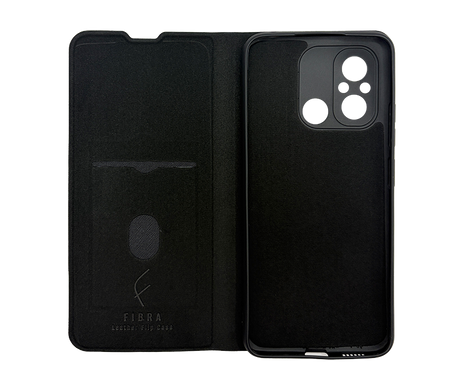 Чехол книжка FIBRA (рельеф) для Xiaomi Redmi 12C dark green Full Camera