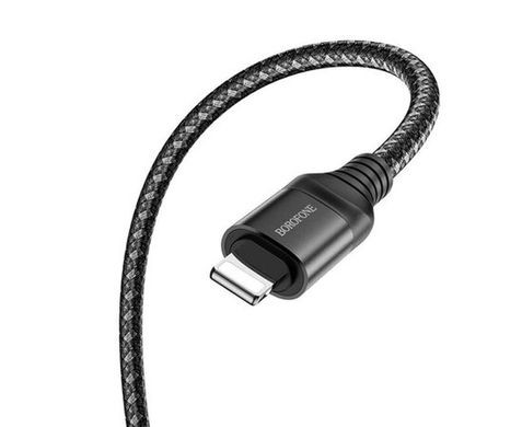 USB кабель Borofone BX56 Delighful USB to Lightning 1m black