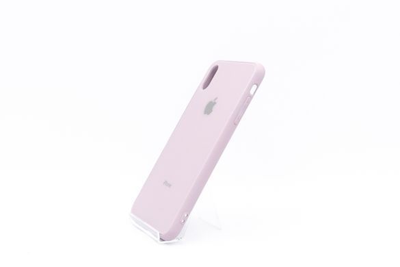 Чохол Glass Farfor для iPhone XS Max lilac Sp