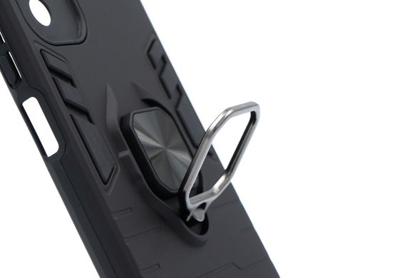 Чохол SP Transformer Ring for Magnet для Xiaomi Redmi Note 10 4G black протиударний