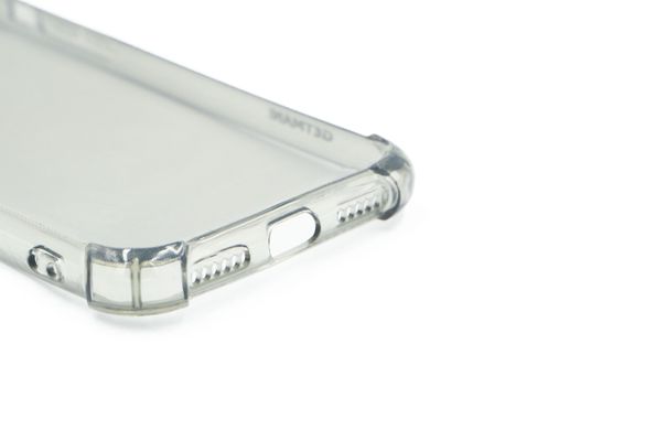 Чехол (TPU) Getman Ease logo для iPhone X/XS clear gray с усил.углами