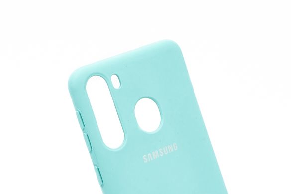 Силіконовий чохол Full Cover для Samsung A21 ice blue
