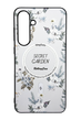 TPU+PC чохол Secret Garden with MagSafe для Samsung S24 FE white