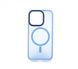Чохол TPU+PC Metal Buttons with MagSafe Colorful для iPhone 14 Pro light blue
