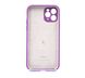 Силіконовий чохол Full Cover для iPhone 11 Pro purple Fulll Camera