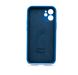 Силіконовий чохол Full Cover для iPhone 12 mini blue cobalt Full Camera