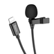 Мікрофон петличний HOCO L14 Lightning black