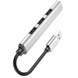USB Hub Hoco HB26 4 in 1 (USB to USB3.0+USB2.0*3) silver