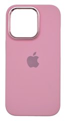 Силиконовый чехол Metal Frame and Buttons для iPhone 14 Pro pink