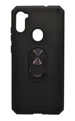 Чехол Serge Ring for Magnet для Samsung A11 black противоударный с магнит держателем