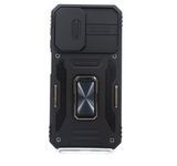 Чехол Camshield Army Ring для Samsung A24 4G black противоударный шторка/защита камеры