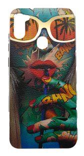 Накладка Print Art case для Samsung A11 beauty art дівчинка з трубочкою