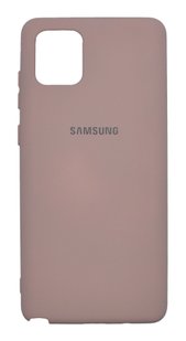 Силиконовый чехол Full Cover для Samsung Note 10 lite/A81 pink sand