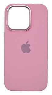 Силіконовий чохол Metal Frame and Buttons для iPhone 14 Pro pink