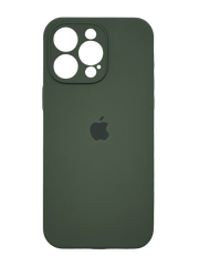 Силіконовий чохол Full Cover для iPhone 15 Pro cyprus green Full Camera