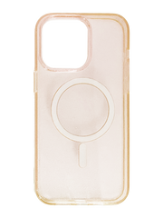 Чехол TPU Galaxy Sparkle MagSafe для iPhone 15 Pro gold+glitter
