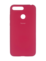 Силиконовый чехол Full Cover для Huawei Y6 2018 Prime rose pink