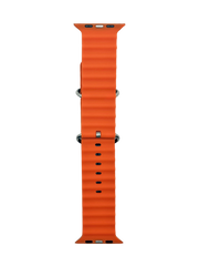 Силіконовий ремінець для Apple Watch Chain Strap Band 42/44/45/49 mm green/orange