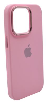 Силіконовий чохол Metal Frame and Buttons для iPhone 14 Pro pink