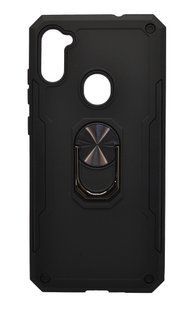 Чехол Serge Ring for Magnet для Samsung A11 black противоударный с магнитным держателем