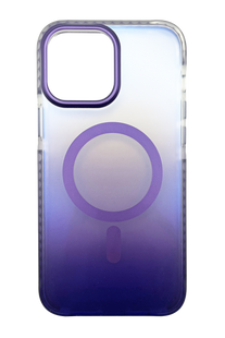 Чохол Fibra Shock-Proof with MagSafe для iPhone 13 Pro Max clear/deep purple