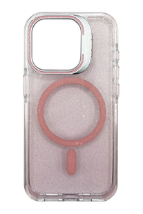 Чехол Fibra Star Shine with MagSafe для iPhone 15 Pro clear light pink