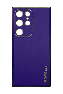 Чехол кожа Xshield для Samsung S24 Ultra ultra violet Full Camera