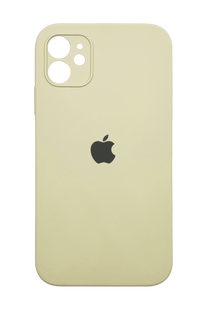 Силіконовий чохол Full Cover Square для iPhone 11 cream (milk) Full Camera