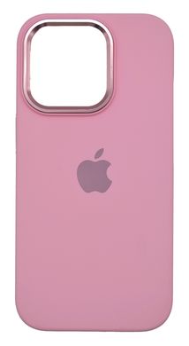 Силіконовий чохол Metal Frame and Buttons для iPhone 14 Pro pink