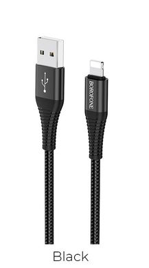 USB кабель Borofone BX29 Lightning 2.4A/1m black